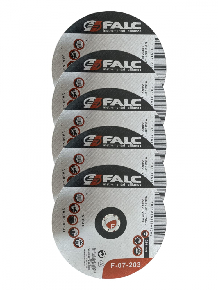 Set 5 discuri de taiat metalul 230 x 2 x 22.23mm pentru polizor unghiular, AVI-1028 [1]
