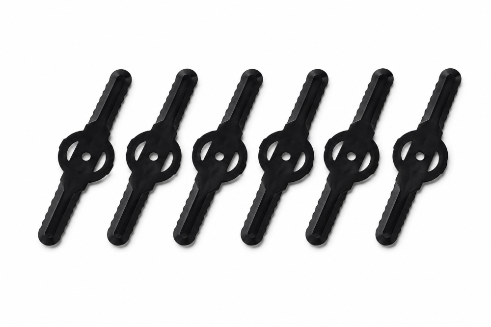 Set 6 buc lame PVC pentru trimmer și motocoasă ușoară, AVI®, 13 cm, pentru cap cu lame din plastic, AVI-5386 [3]