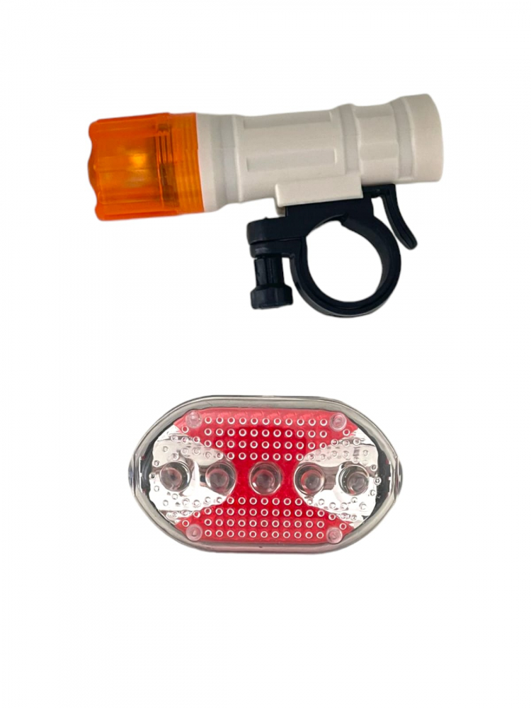 Set far si stop bicicleta LED, waterproof, pe baterii, AVI-1718 [1]