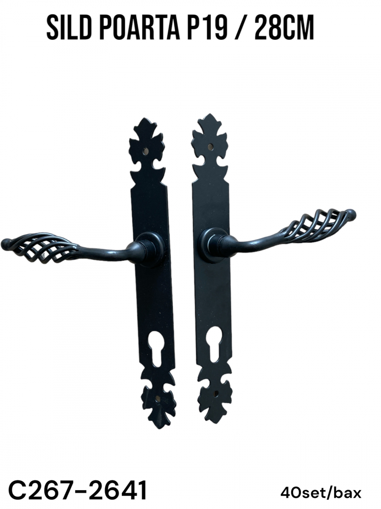Set manere, cu silduri 29x4 cm, pentru porti sau usi P19, AVI-2641 [2]