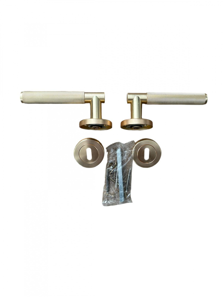 Set manere pentru usa interior, auriu, model AVI-4291 [3]