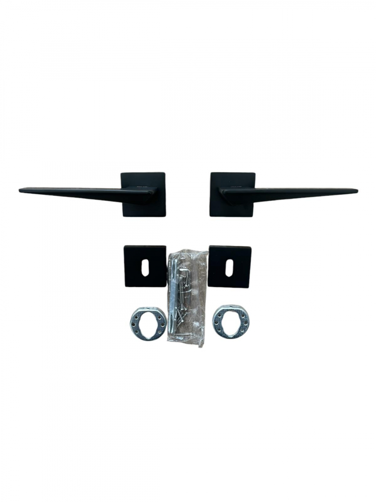 Set manere pentru usa interior, negru mat, model AVI-4294 [4]