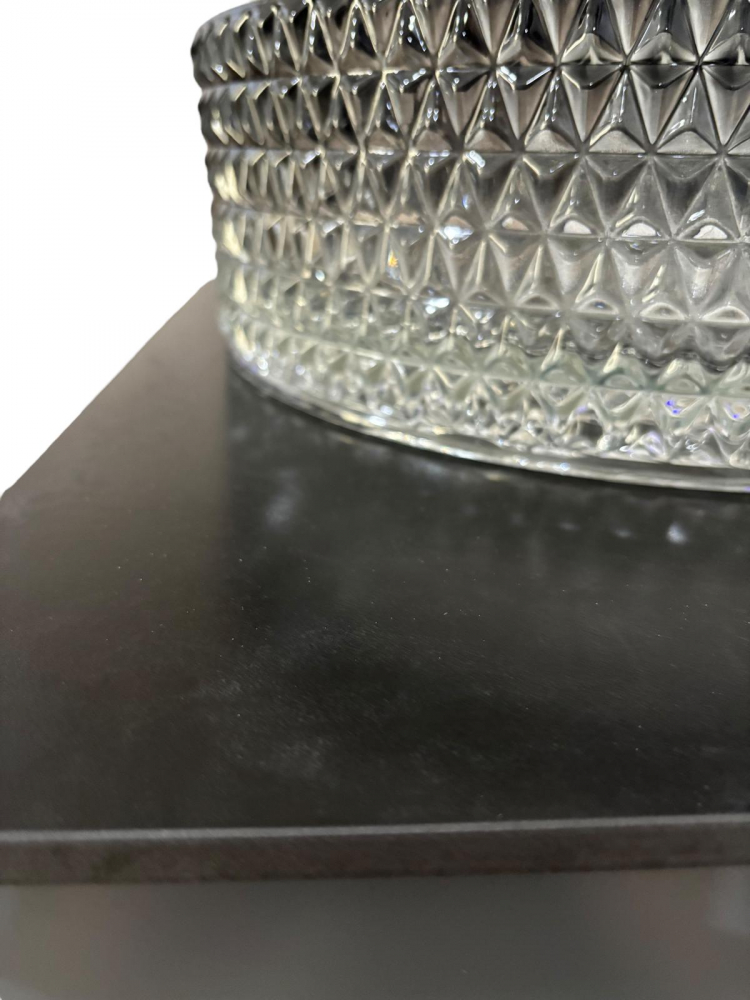 Set mobilier baie suspendat din compozit mineral, corp 60x50x41 cm cu blat ceramic negru mat și lavoar din cristal, oglindă LED Ø60 cm cu funcție de dezaburire, AVI-4102 [3]