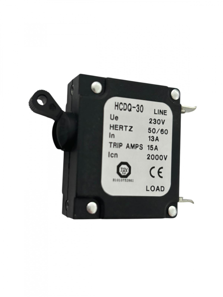 Siguranță automată 13A HCDQ-30, 230V, pentru motosapa, motocultor, echipamente 4T, generator AVI-4968 [1]