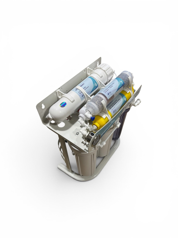 Sistem de filtrare apă prin osmoză inversă 7 trepte, AVI®, pompă 70 PSI, rezervor inclus, membrană 75 GPD, AVI-5480 [2]