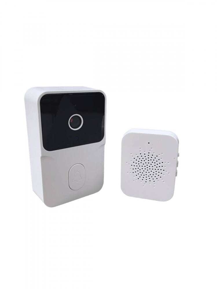 Sonerie wireless 2.4G cu camera video, aplicatie pe telefon dedicata, nightvision, autonomie indelungata, model M8, 9 x 5cm, alb AVI-4465 [3]