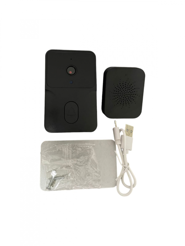 Sonerie wireless 2.4G cu camera video, aplicatie pe telefon dedicata, nightvision, autonomie indelungata, model M8, 9 x 5cm, negru, AVI-4465 [3]