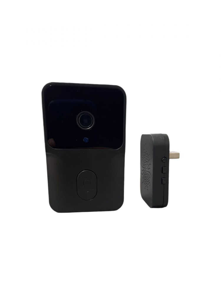 Sonerie wireless 2.4G cu camera video, aplicatie pe telefon dedicata, nightvision, autonomie indelungata, model M8, 9 x 5cm, negru, AVI-4465 [2]