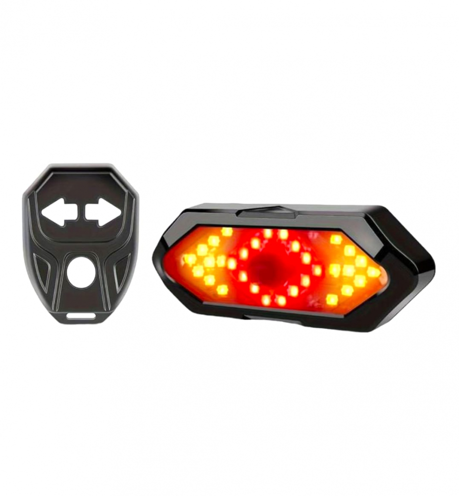 Stop cu semnalizari luminoase si acustice puternice pentru bicicleta, wireless, FY-1820, AVI-4033 [2]