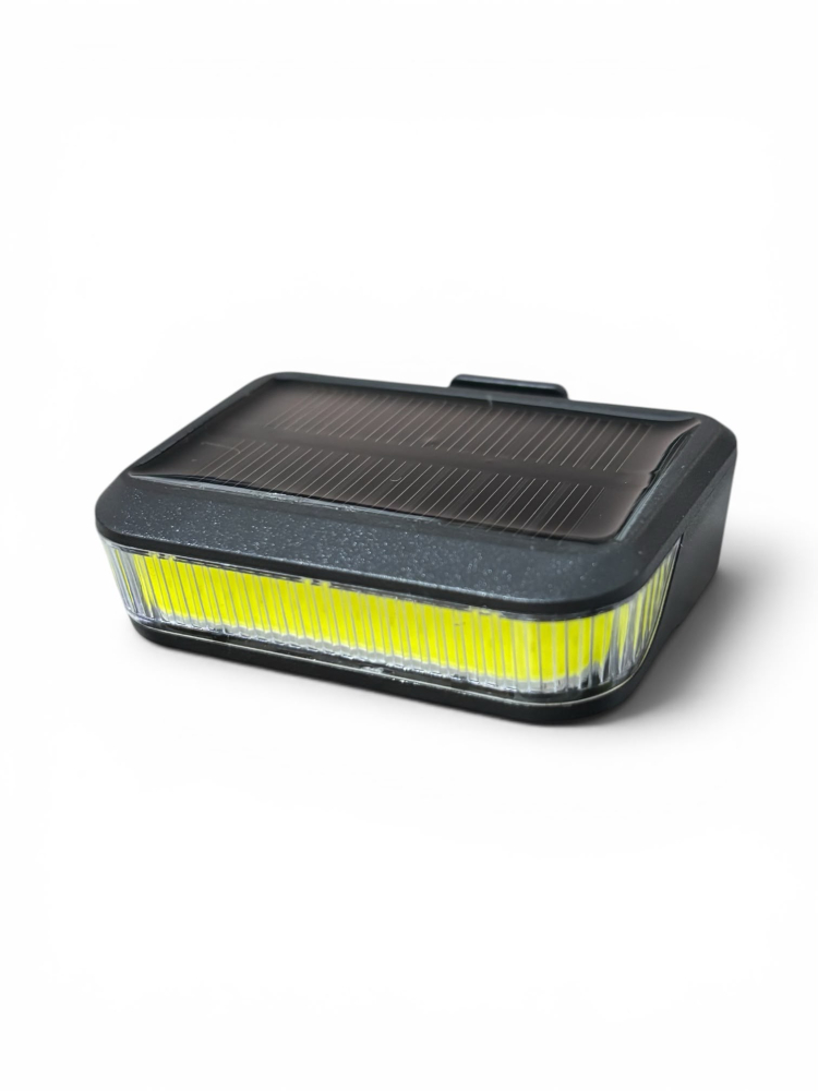 Stop pentru bicicletă LED, AVI®, lumină roșie și albă, 150 lm, încărcare solară și USB-C, acumulator 650 mAh, 65 × 53 × 19 mm, AVI-5477 [5]