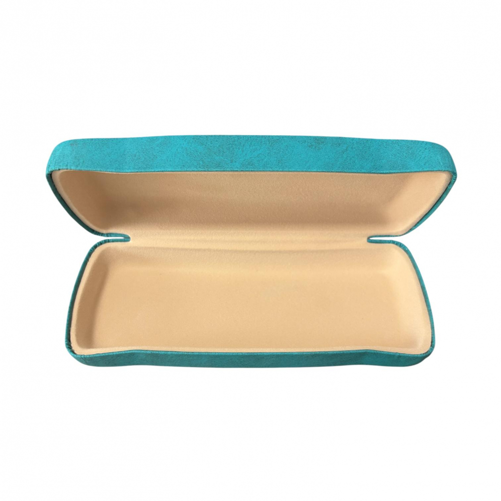 Toc etui pentru ochelari, 16 x 6.3 x 3.6 cm, exterior din piele ecologică netedă, AVI-5199 [2]