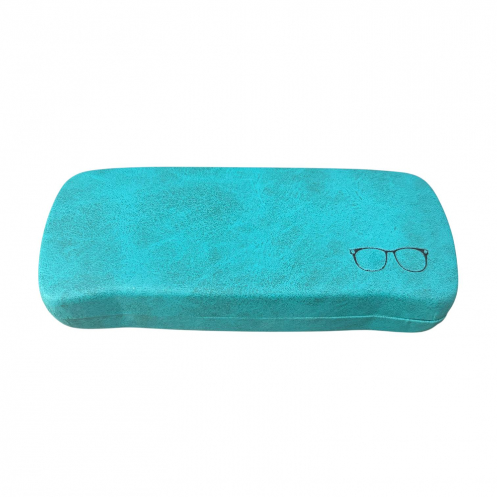 Toc etui pentru ochelari, 16 x 6.3 x 3.6 cm, exterior din piele ecologică netedă, AVI-5199 [1]