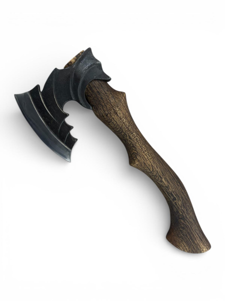 Toporișcă AVI® 1100 g, coadă din lemn ars, model vintage, lungime coadă 37 cm, lamă 13.5 cm, accesorii incluse, AVI-5357 [1]