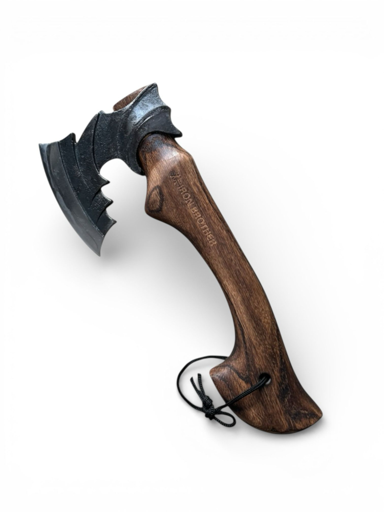 Toporișcă AVI® lamă 13.5 cm, 1200 g greutate totală, coadă din lemn ars, model vintage, accesorii incluse, AVI-5313 [1]