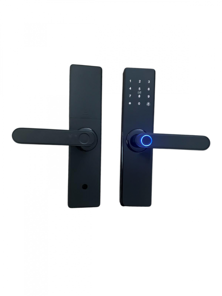 Yala inteligenta Smart WI-FI connect, aplicatie Tuya - Smartlife, acces prin amprenta, cod temporar sau permanent, card, masterkey sau aplicatie, negru AVI-4750 [2]