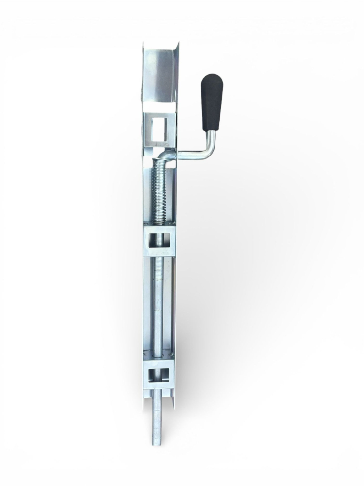 Zăvor blocator inferior poartă, AVI®, galvanizat, 50 x 5 x 4 cm, Ø bolt 14 mm, grosime profil 1.5 mm, AVI-5234 [4]