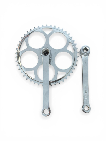 Accesorii si piese de schimb biciclete - Angrenaj pedalier bicicletă cu o foaie, AVI®, 46 dinți, ax pătrat, AVI-98-SQUARE