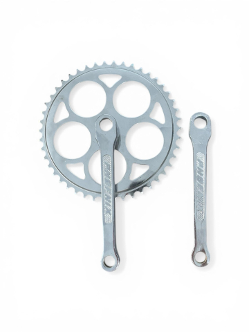 Accesorii si piese de schimb biciclete - Angrenaj pedalier bicicletă cu o foaie, AVI®, 46 dinți, ax rotund, AVI-98-ROUND