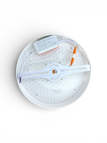 Aplică LED 36W, plafonieră rotundă Ø 22 cm, 6500K lumină rece, înălțime 43 mm, clasa energetică F, montare rapidă, AVI-3275 [1]