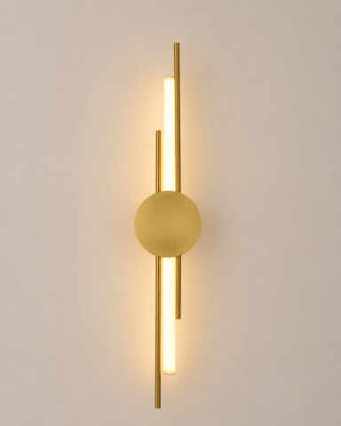 Casa - Aplică LED de perete pentru interior, AVI®, 60 cm, 4-7W, corp metalic auriu, 3 tipuri de lumină, AVI-5652
