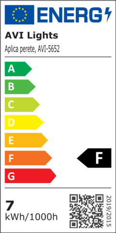 Aplică LED de perete pentru interior, AVI®, 60 cm, 4-7W, corp metalic auriu, 3 tipuri de lumină, AVI-5652 [3]