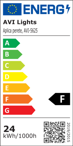 Aplică LED de perete pentru interior, AVI®, 80 cm, 24W, 3 tipuri de lumină, suport metalic, AVI-5625 [6]