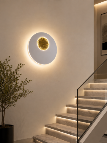 Aplică LED de perete rotundă pentru interior, AVI®, Ø23 cm, putere maximă 24W, AVI-5622 [1]