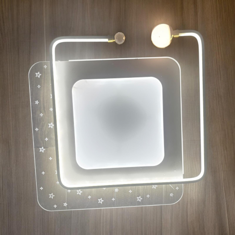 Aplica - plafoniera LED 50 x 50 cm, lumina rece, calda si neutra, AVI-4688 [1]