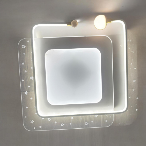 Aplice si plafoniere - Aplica - plafoniera LED 50 x 50 cm, lumina rece, calda si neutra, AVI-4688