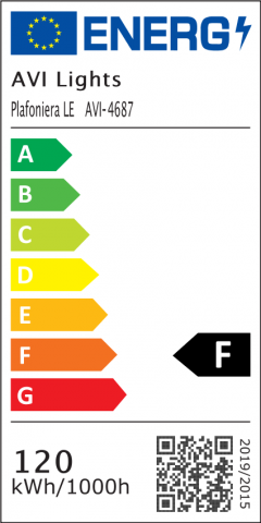 Aplica - plafoniera LED 52 x 52 cm, lumina rece, calda si neutra, AVI-4687 [2]