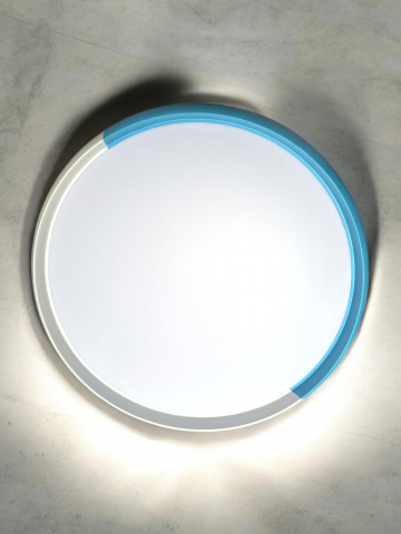 Aplica - plafoniera LED cu Ø40 cm, marginea alb - albastru, lumina rece, calda si neutra, AVI-4694 [3]
