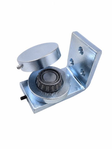 Kit-uri automatizari porti si usi garaj - Balamă inferioară cu rulment pentru poartă, AVI®, Ø70 mm, reglabilă, suport tip L, pentru porți metalice, AVI-3711
