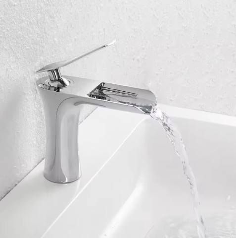 Baterie baie cu waterfall, H 16cm, crom lucios, AVI-4099 [3]