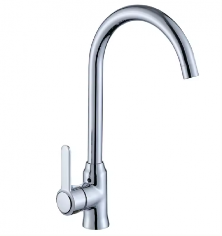 Baterii sanitare bucatarie - Baterie bucatarie cromata, H 32cm, pivotanta 360°, 850g, AVI-4100