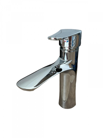 Baterii sanitare baie - Baterie chiuveta baie premium, H pipa 13.5cm, H total 18cm, L pipa 14cm, crom, AVI-4456