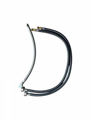 Baterie de bucatarie cu 3 cai, cu iesire pentru apa filtrata, pipa flexibila cu fixare magnetica, pivotanta 360°, H 50cm, 1900g, argintiu AVI-4840 [6]
