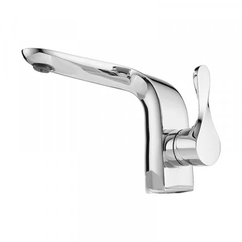 Baterii sanitare baie - Baterie lavoar, chiuveta baie, H 15cm, cromat, AVI-4122