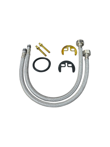 Baterie monocomandă pentru baie, AVI®, montaj stativ, finisaj cromat, pipă 11 cm, racorduri incluse, AVI-4882 [1]