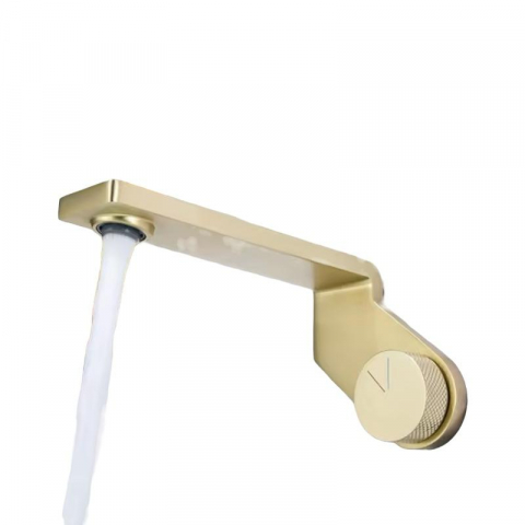 Baterie premium montare in perete, lungime pipa 20cm, auriu, AVI-4125 [3]