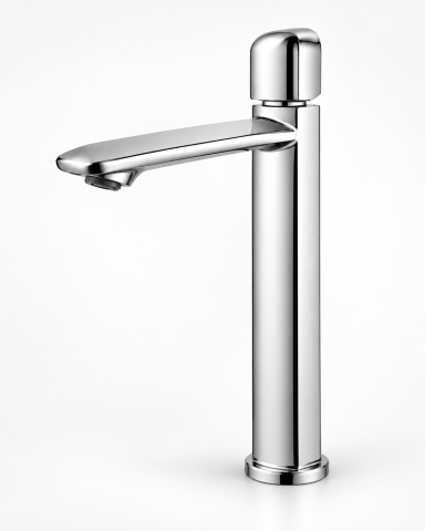 Baterii sanitare baie - Baterie sanitară înaltă pentru baie, AVI®, cromată, H pipă 26,5 cm, H total 32 cm, pentru lavoar tip bol, AVI-5741