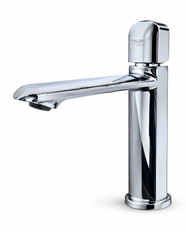 Baterii sanitare baie - Baterie sanitară pentru baie, AVI®, cromată, H pipă 15,5 cm, H total 21 cm, AVI-5736