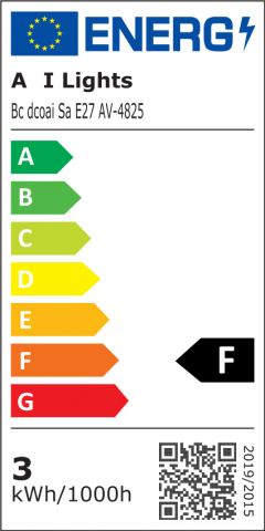 Bec decorativ LED Ø12.5cm, vintage, forma stea. E27, lumina calda, 3W, AVI-4825 [5]