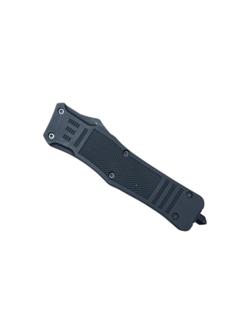 Briceag AVI® automat metalic, lamă 9.5 cm cu dublu tăiș, lungime totală 23.5 cm, grosime lamă 2.5 mm, 240 g, cu spargător de geam, teacă inclusă, AVI-5129 [1]