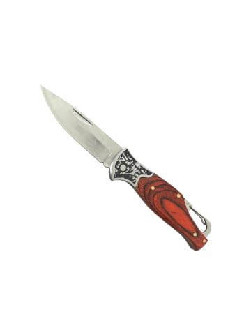 Camping, Outdoor & Bushcraft - Briceag AVI® pliabil, lamă 7 cm, lungime totală 17 cm, grosime lamă 2.5 mm, 90 g, cu husă, prindere rapidă chei/curea, AVI-5086