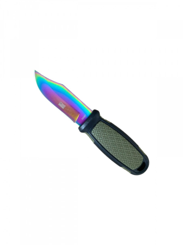 Camping, Outdoor & Bushcraft - Briceag premium lama fixa 6cm, 548BT, teaca cu lantisor, AVI-4156