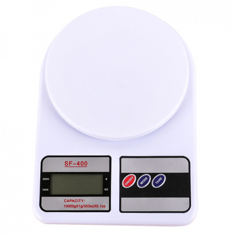 Cantar de bucatarie, LCD, 10KG, Alb [4]