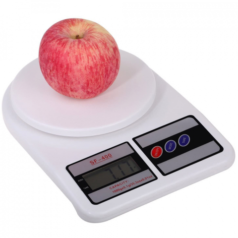 Bucatarie - Cantar de bucatarie, LCD, 10KG, Alb