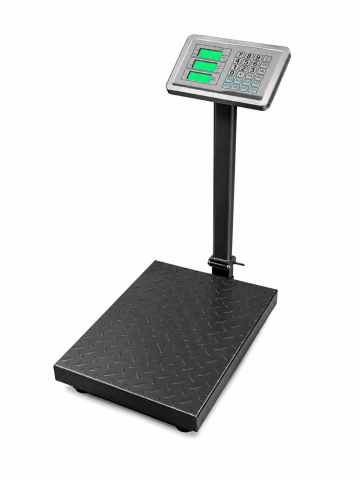 Cantare electronice comerciale - Cântar electronic cu platformă 600 kg, afișaj LCD iluminat și braț rabatabil, AVI®, AVI-3619