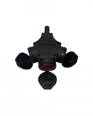 Cap prelungitor cauciucat cu protectie la umezeala cu 3 prize si capace IP54 TS-2004 [5]