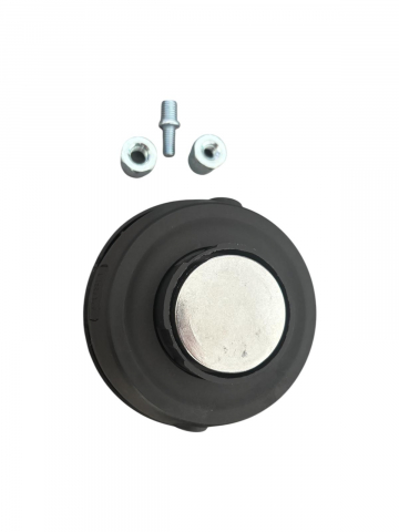 Cap tambur / mosor motocoasa Ø12cm, buton aluminiu, filet M10*1.25 cu adaptoare pentru filet M8*1.25 si M10*1.0, 440gr, AVI-2951 [2]